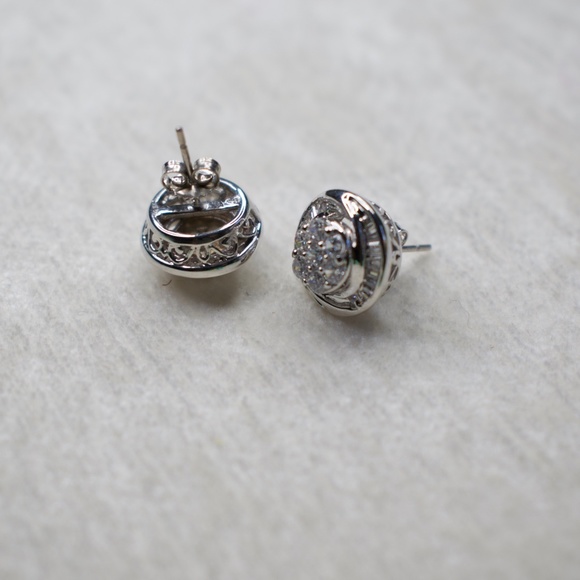 Sterling Silver Stud Earrings - Picture 10 of 12